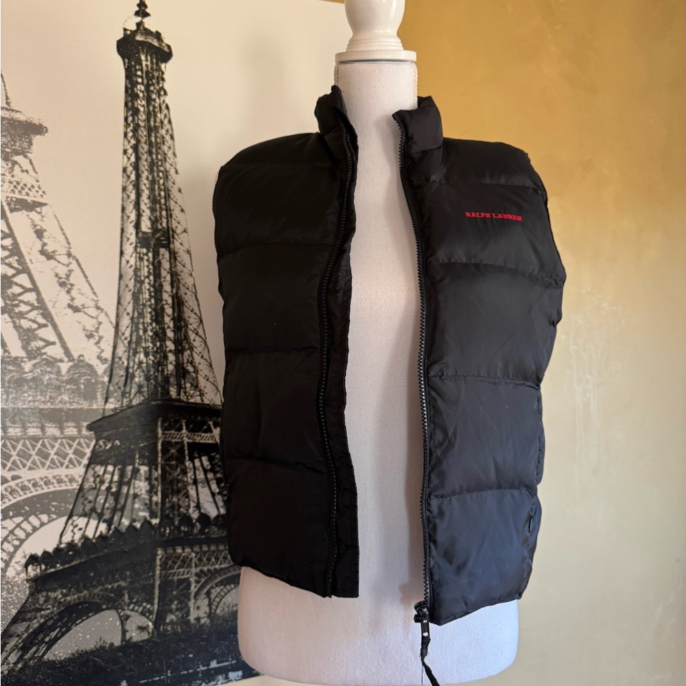 Ralph Lauren Black Quilted Vest